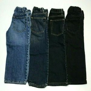 Boys 4-5 Denim Jeans Bundle 4 Pairs Cherokee Gap